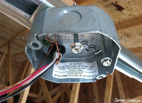 ceiling fan junction box multiple conduits|ceiling fan outlet boxes.